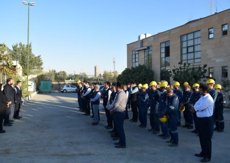 مانور ایمنی در شرکت توزیع برق استان کرمانشاه برگزار شد